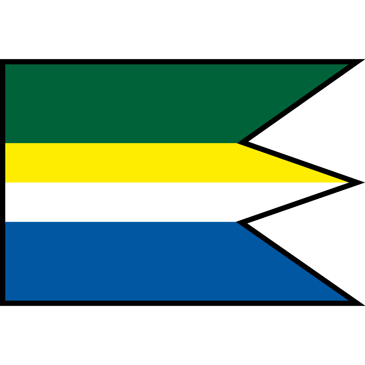 Flag of Dunajský Klátov, Region of Trnava