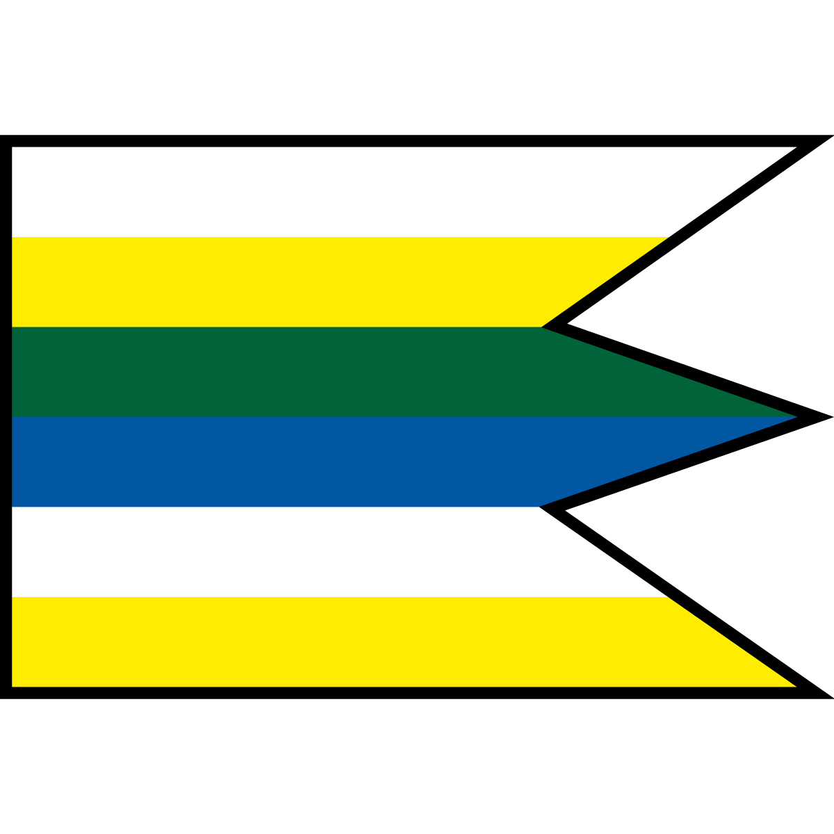 Flag of Ďurčiná, Region of Žilina