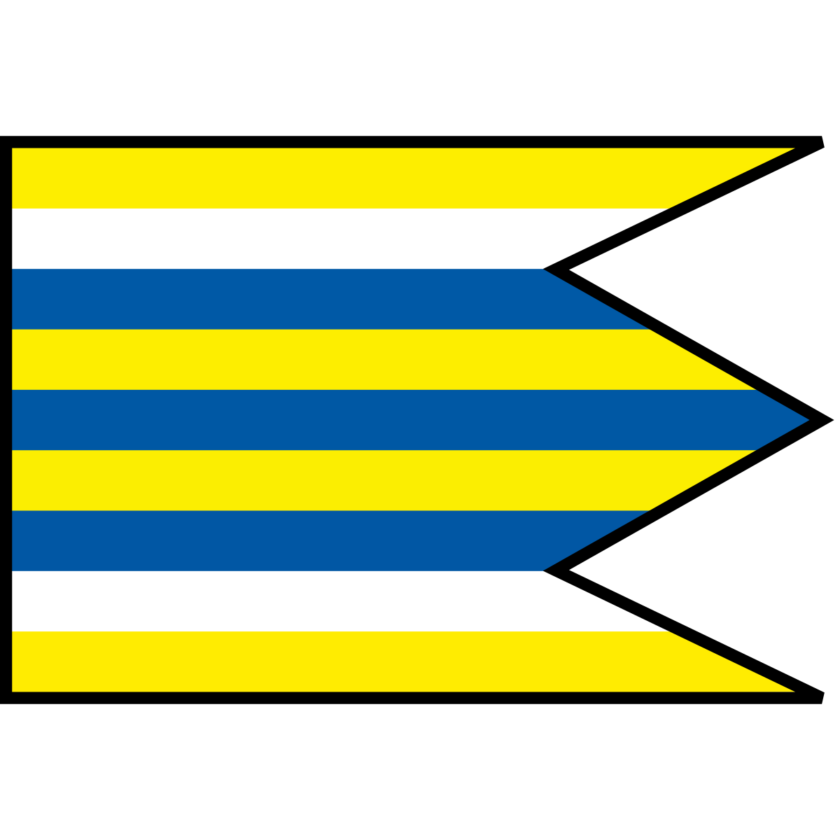 Flag of Ďurďové, Region of Trenčín