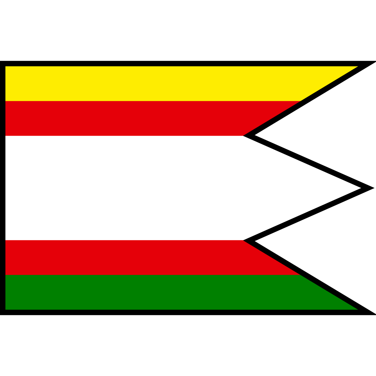Flag of Dvorec, Region of Trenčín