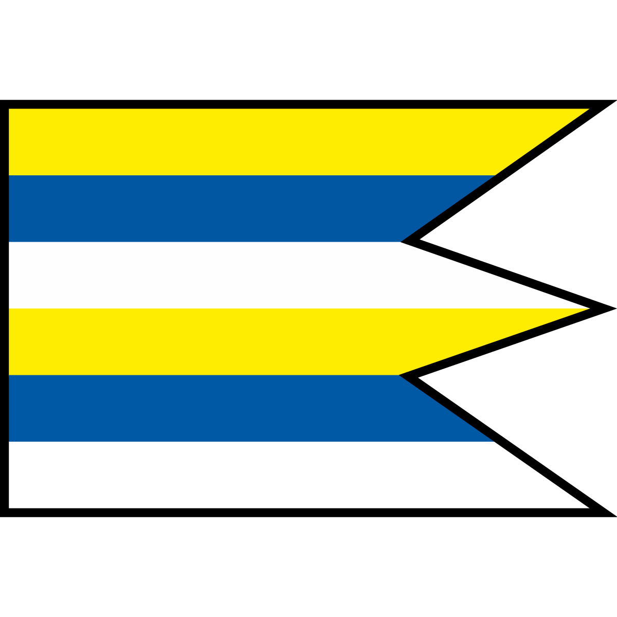 Flag of Dvorníky, Region of Trnava