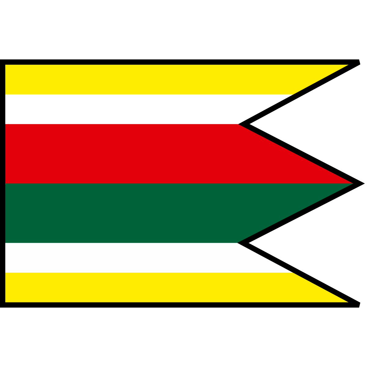 Flag of Gyňov, Region of Košice