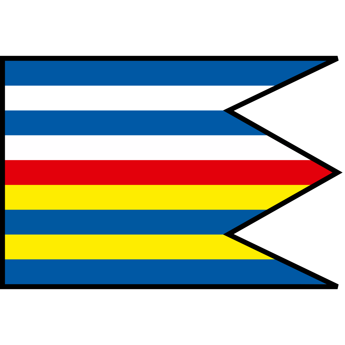 Flag of Hajná Nová Ves, Region of Nitra