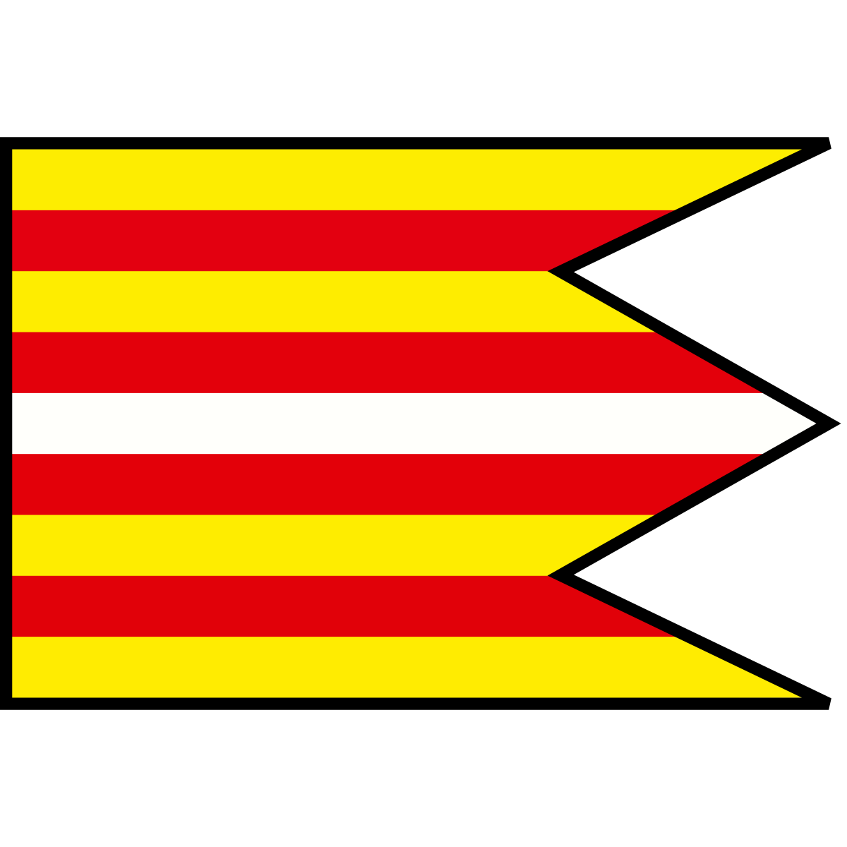 Flag of Hájske, Region of Nitra
