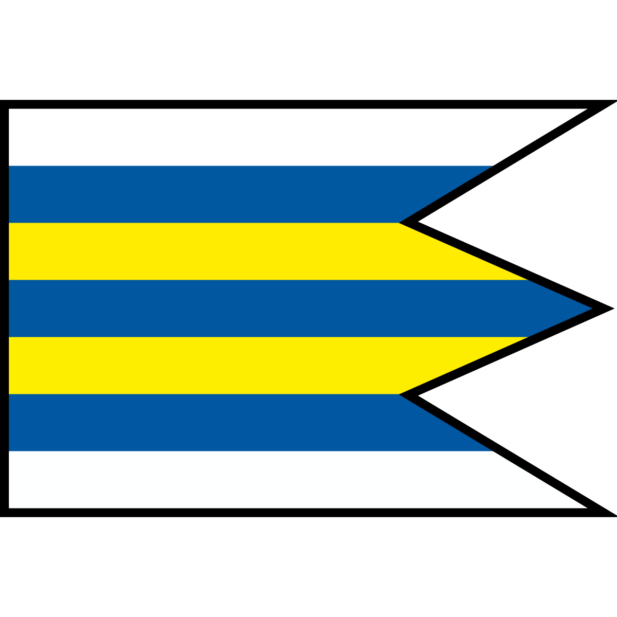 Flag of Haluzice, Region of Trenčín