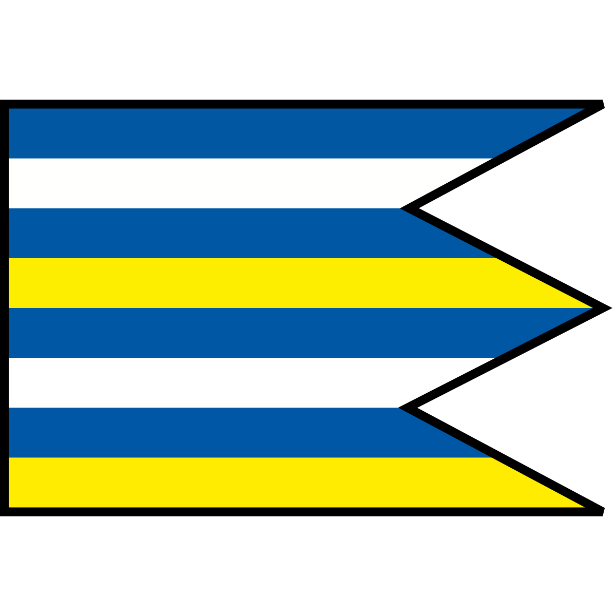 Flag of Haniska, Region of Košice