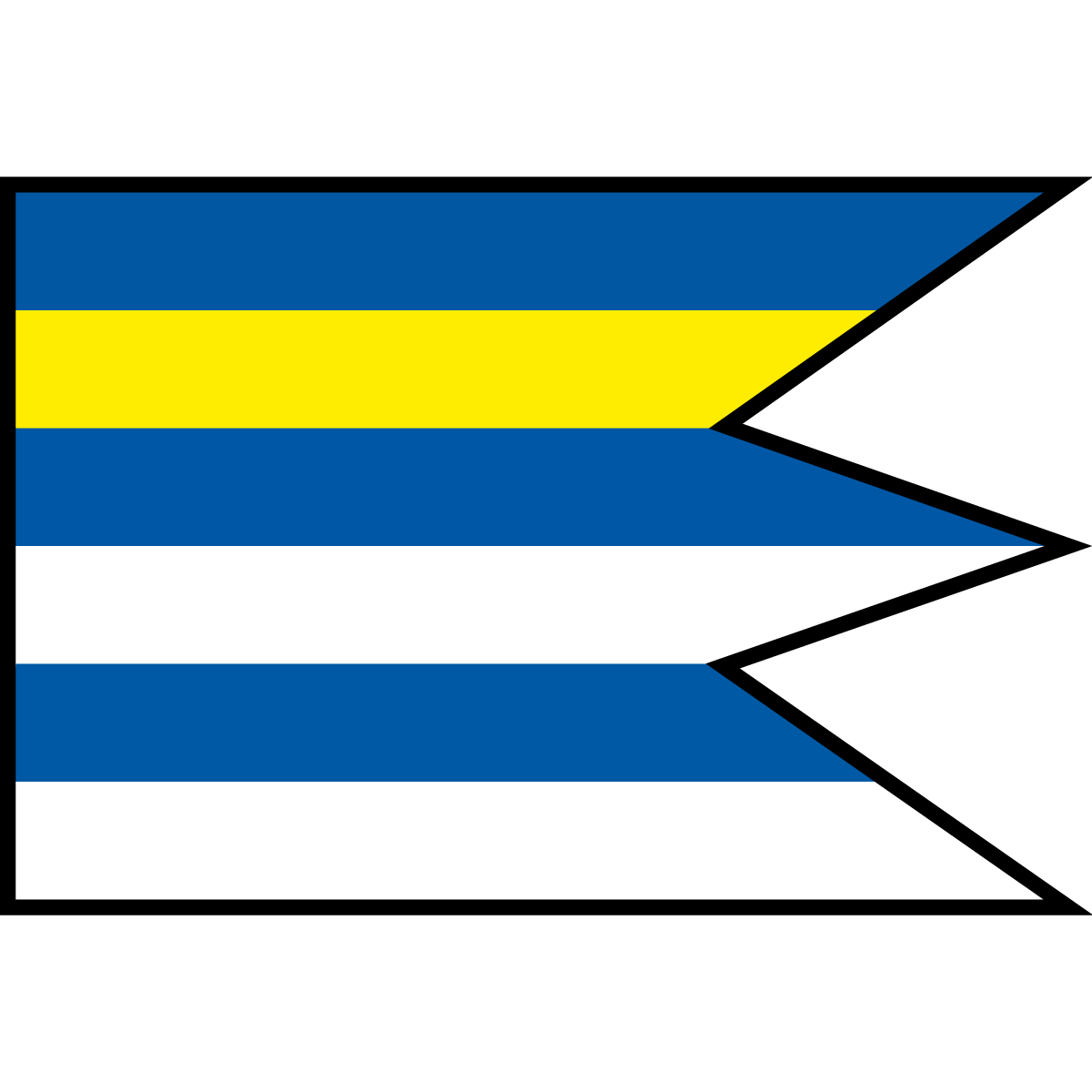 Flag of Hankovce, Region of Prešov