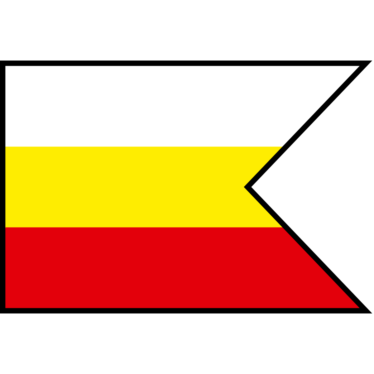 Flag of Hanušovce nad Topľou, Region of Prešov