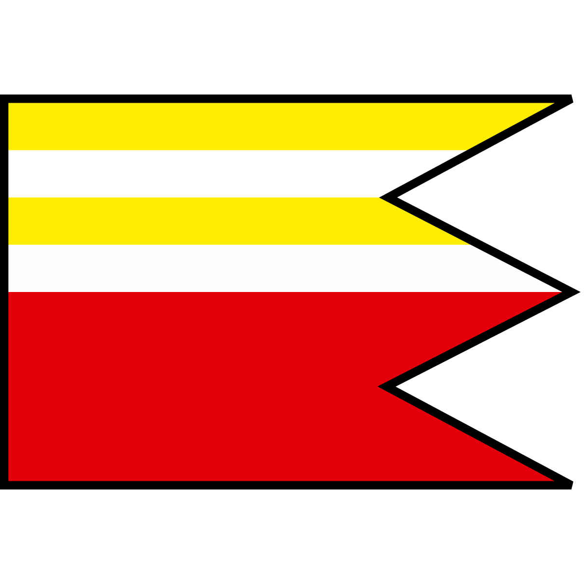 Flag of Henckovce, Region of Košice