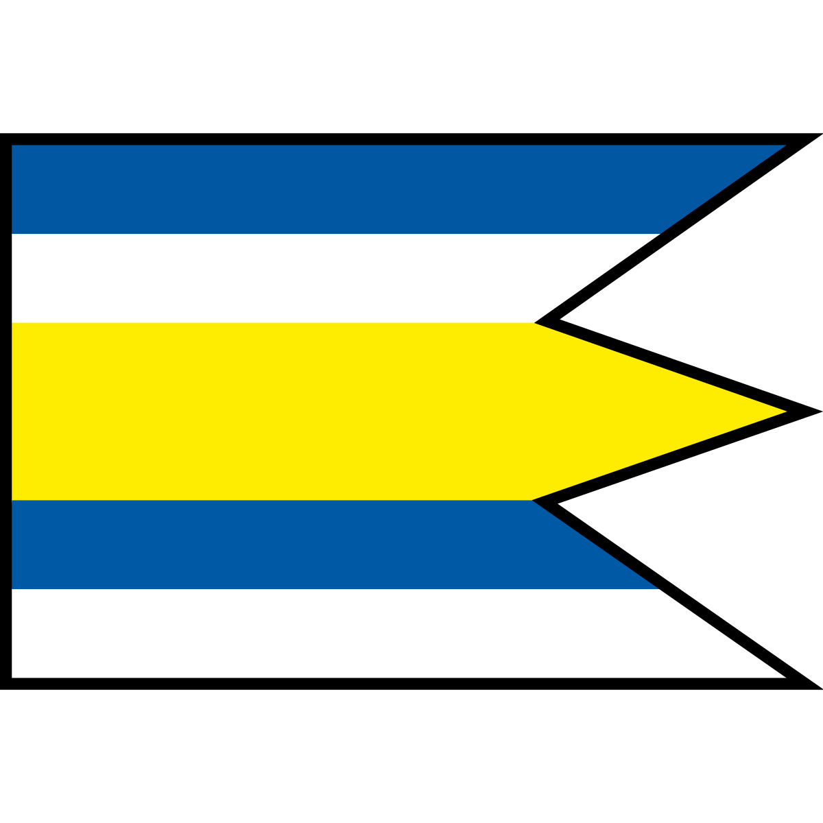 Flag of Hencovce, Region of Prešov