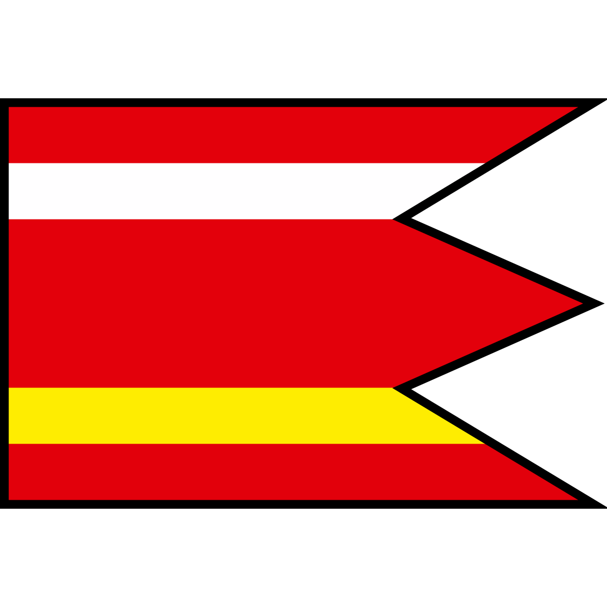 Flag of Hendrichovce, Region of Prešov