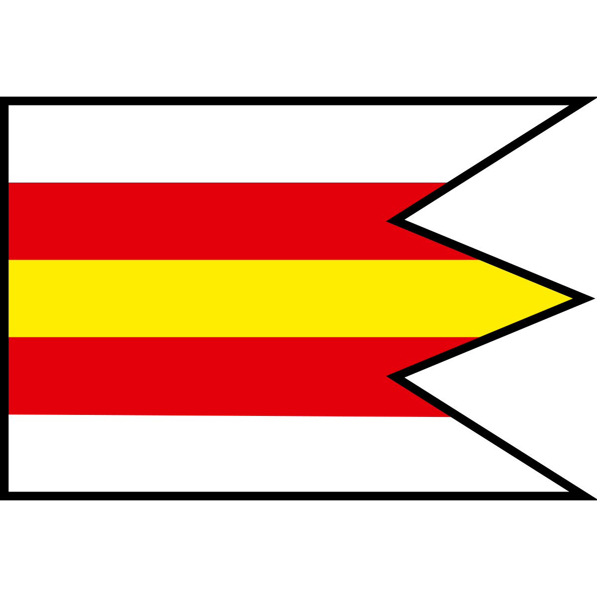 Flag of Hniezdne, Region of Prešov