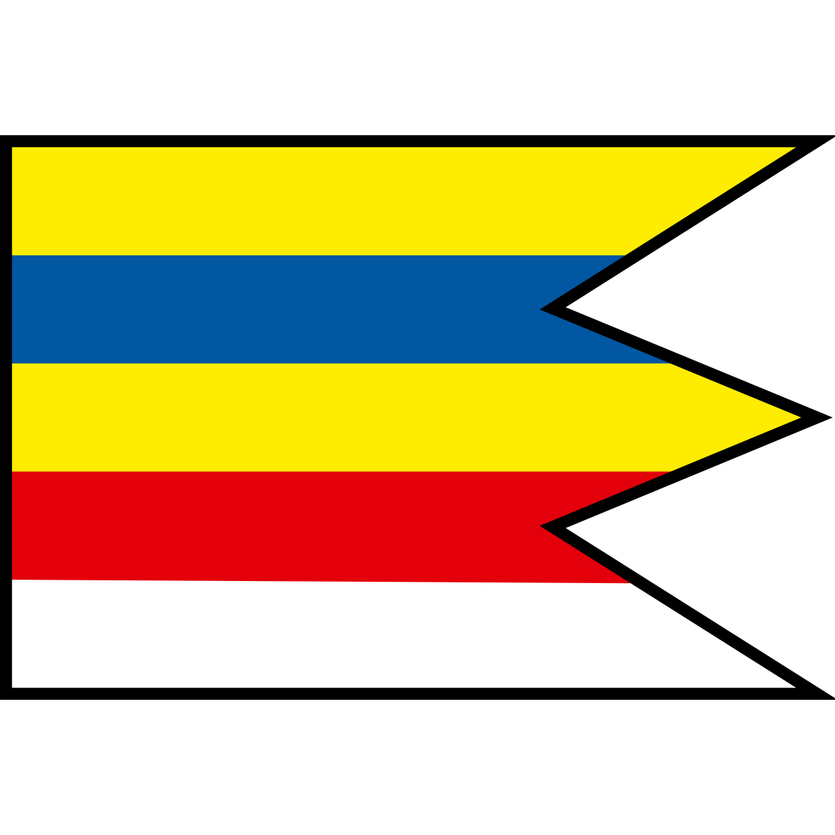 Flag of Hôrka nad Váhom, Region of Trenčín