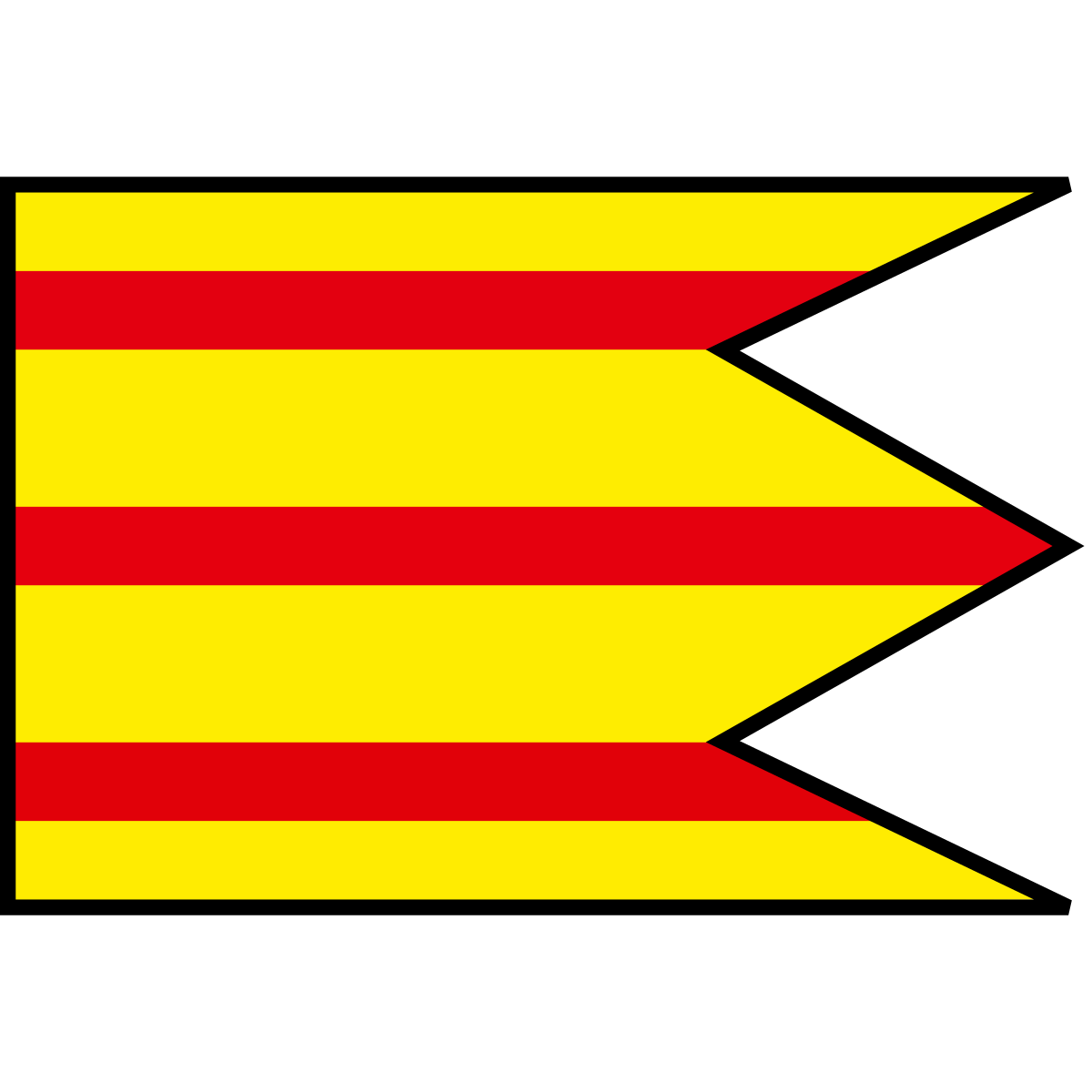 Flag of Horná Krupá, Region of Trnava
