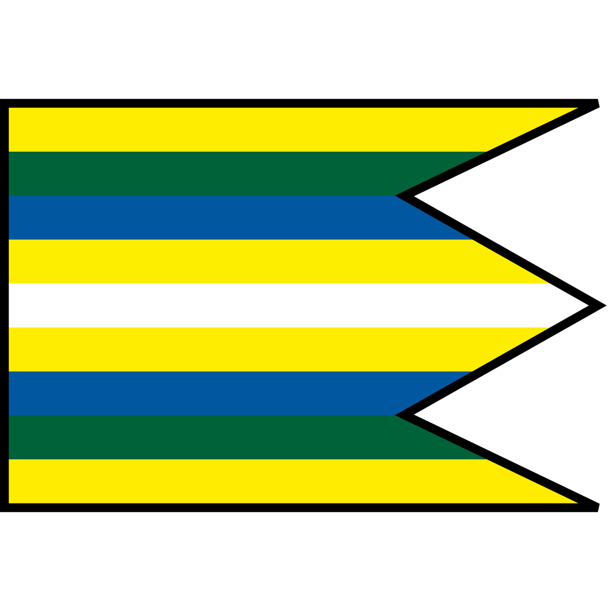 Flag of Horná Mariková, Region of Trenčín