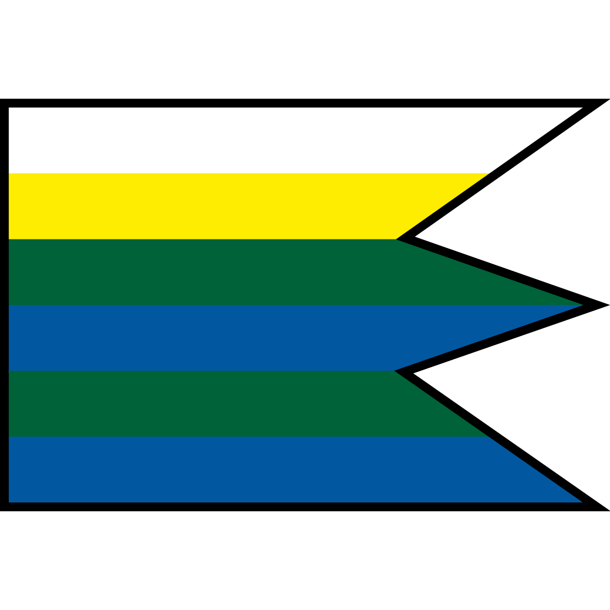 Flag of Horná Štubňa, Region of Žilina