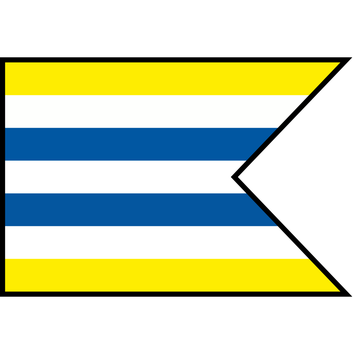 Flag of Horné Kočkovce, Region of Trenčín