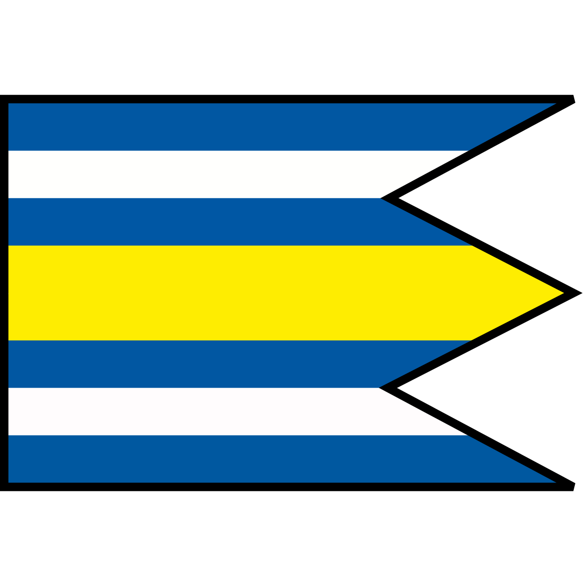 Flag of Horné Naštice, Region of Trenčín
