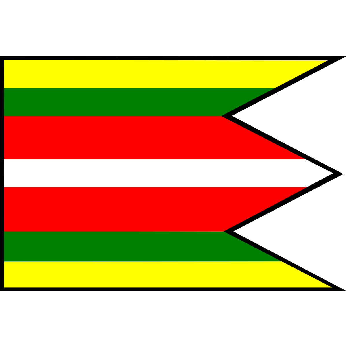 Flag of Horné Semerovce, Region of Nitra