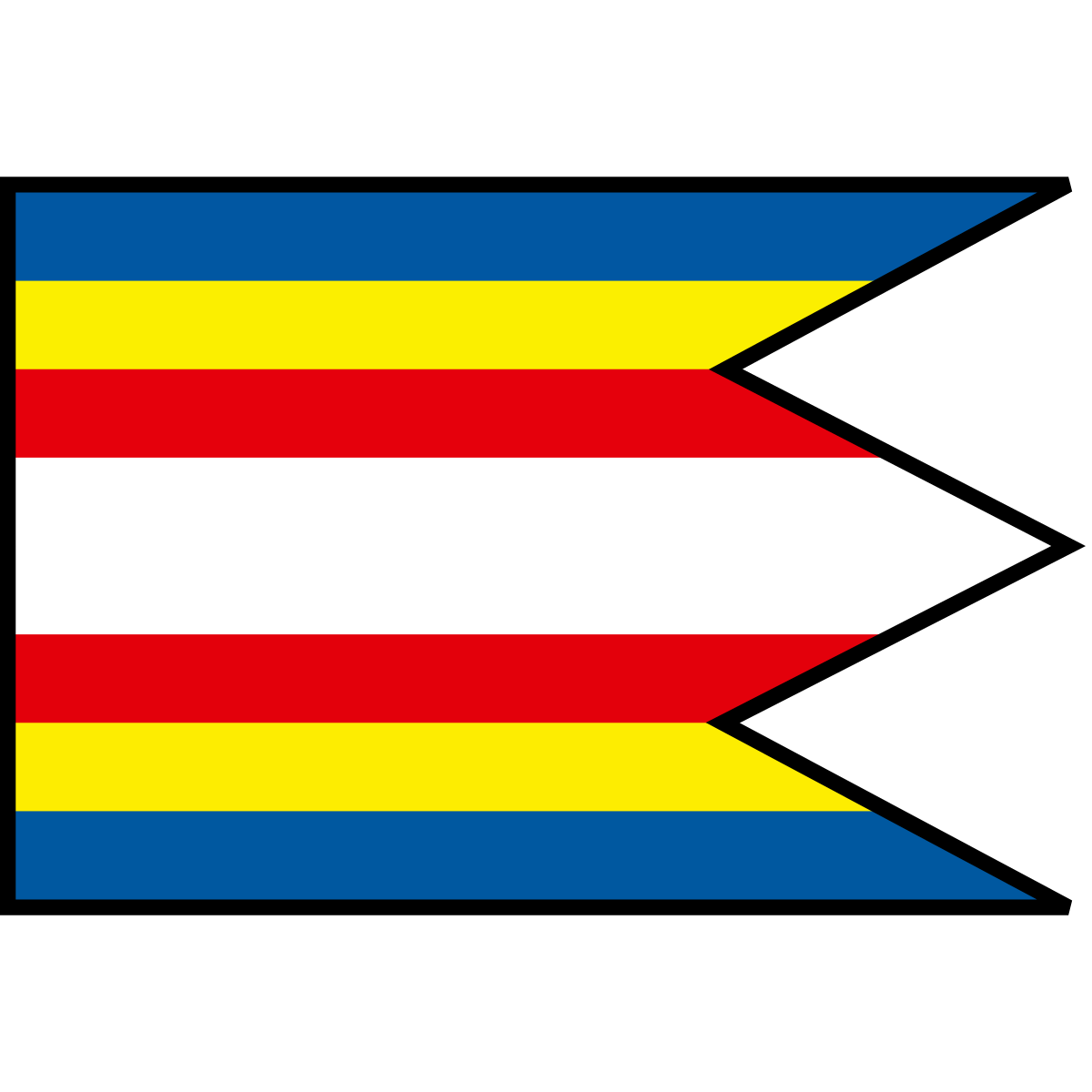 Flag of Horné Srnie, Region of Trenčín