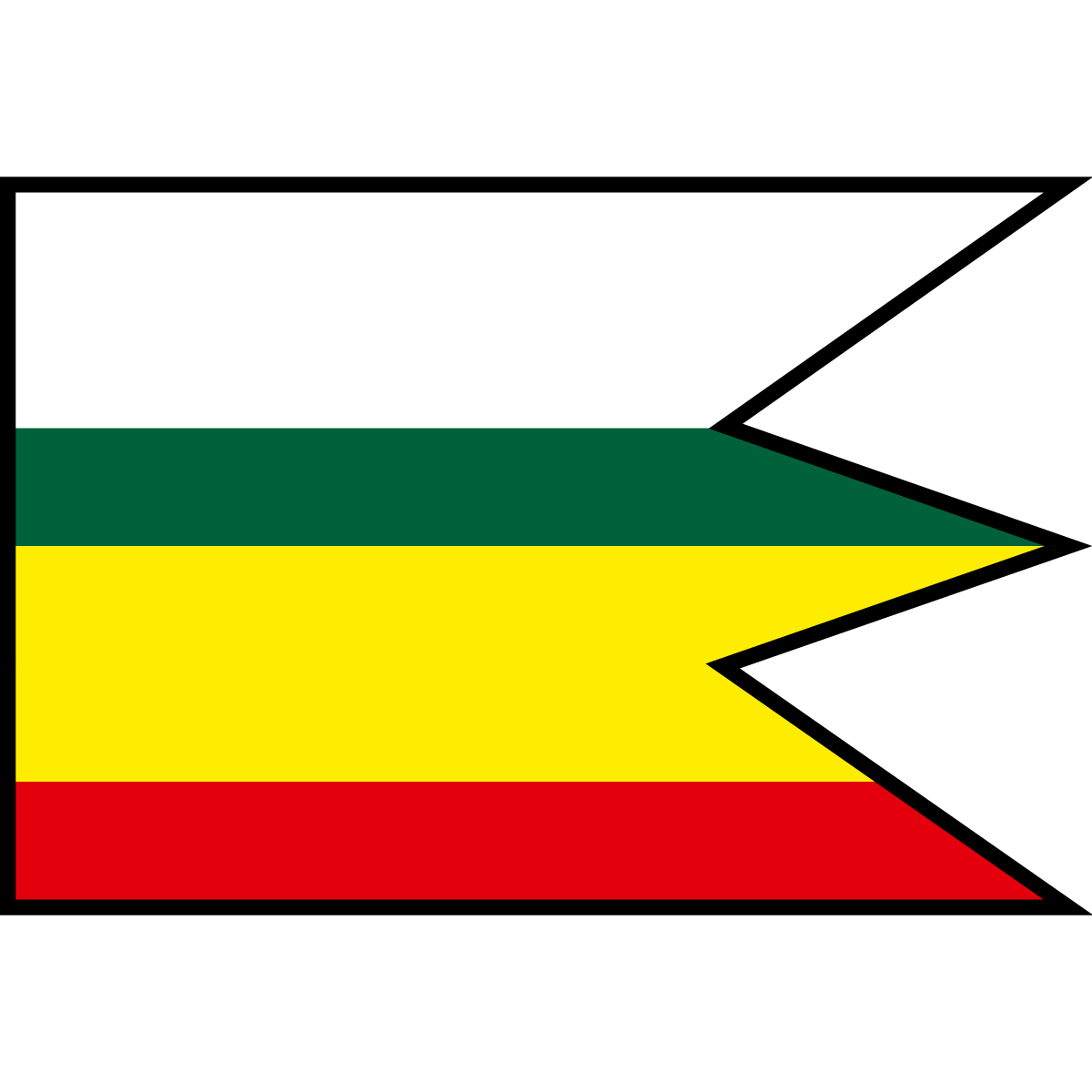 Flag of Horné Valy, Region of Trnava