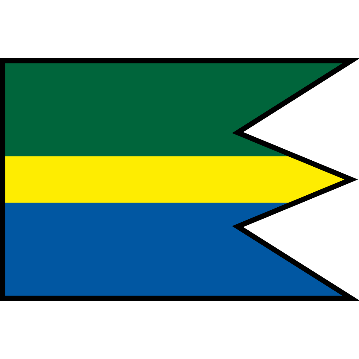 Flag of Horné Zahorany, Region of Banská Bystrica