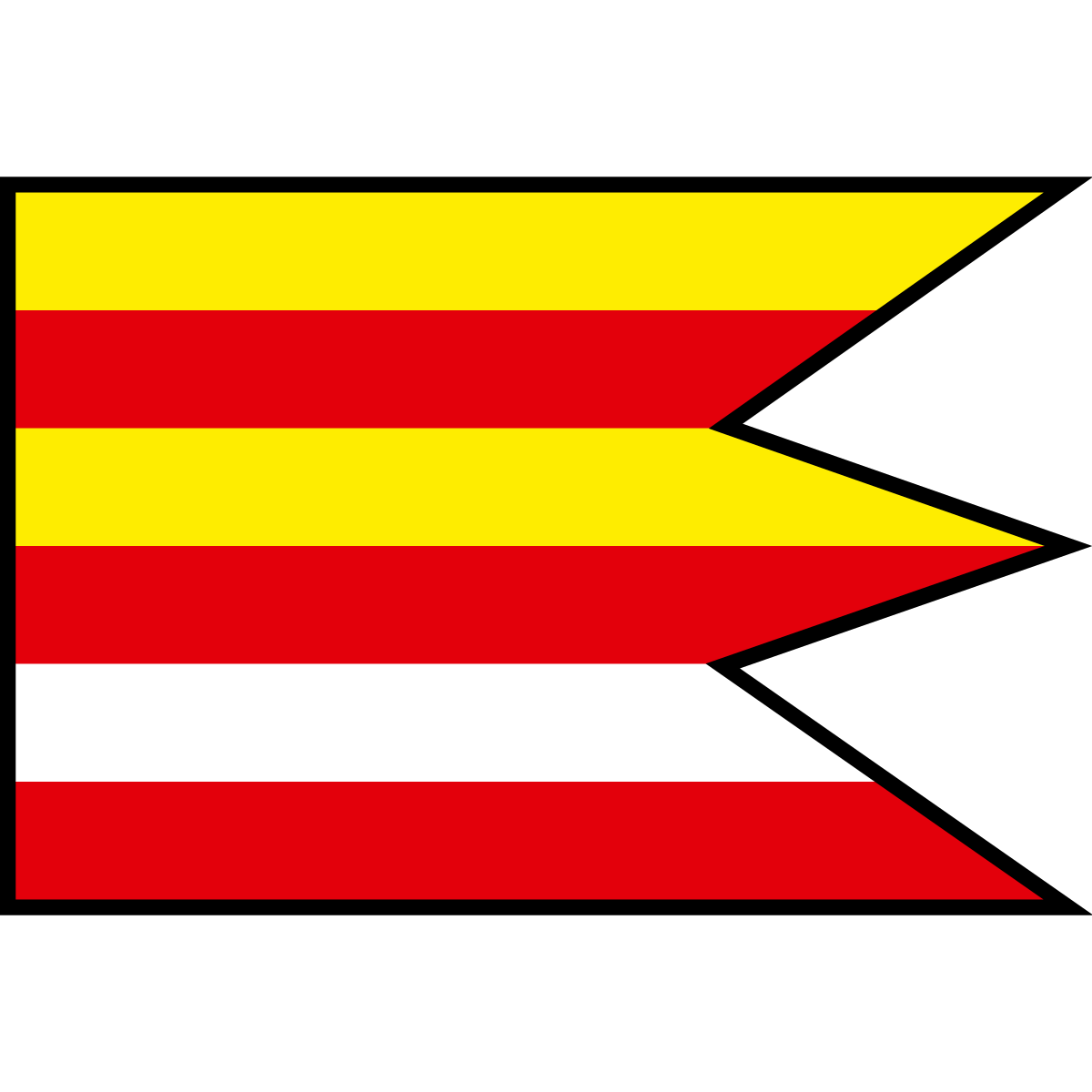 Flag of Hoste, Region of Trnava