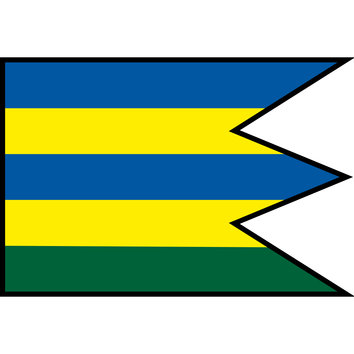 Flag of Hozelec, Region of Prešov