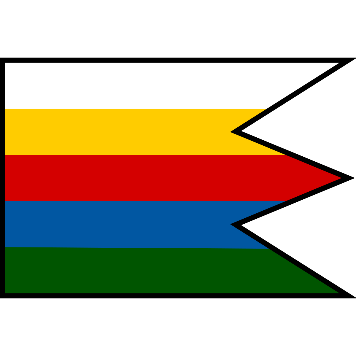 Flag of Hradná, Region of Žilina