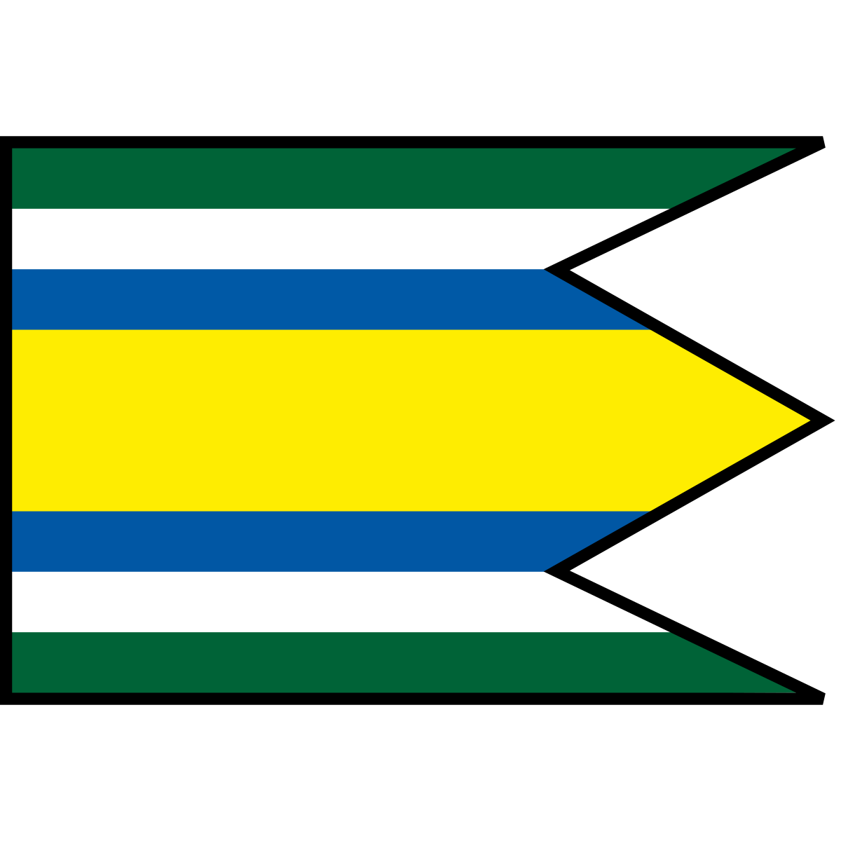 Flag of Hraničné, Region of Prešov