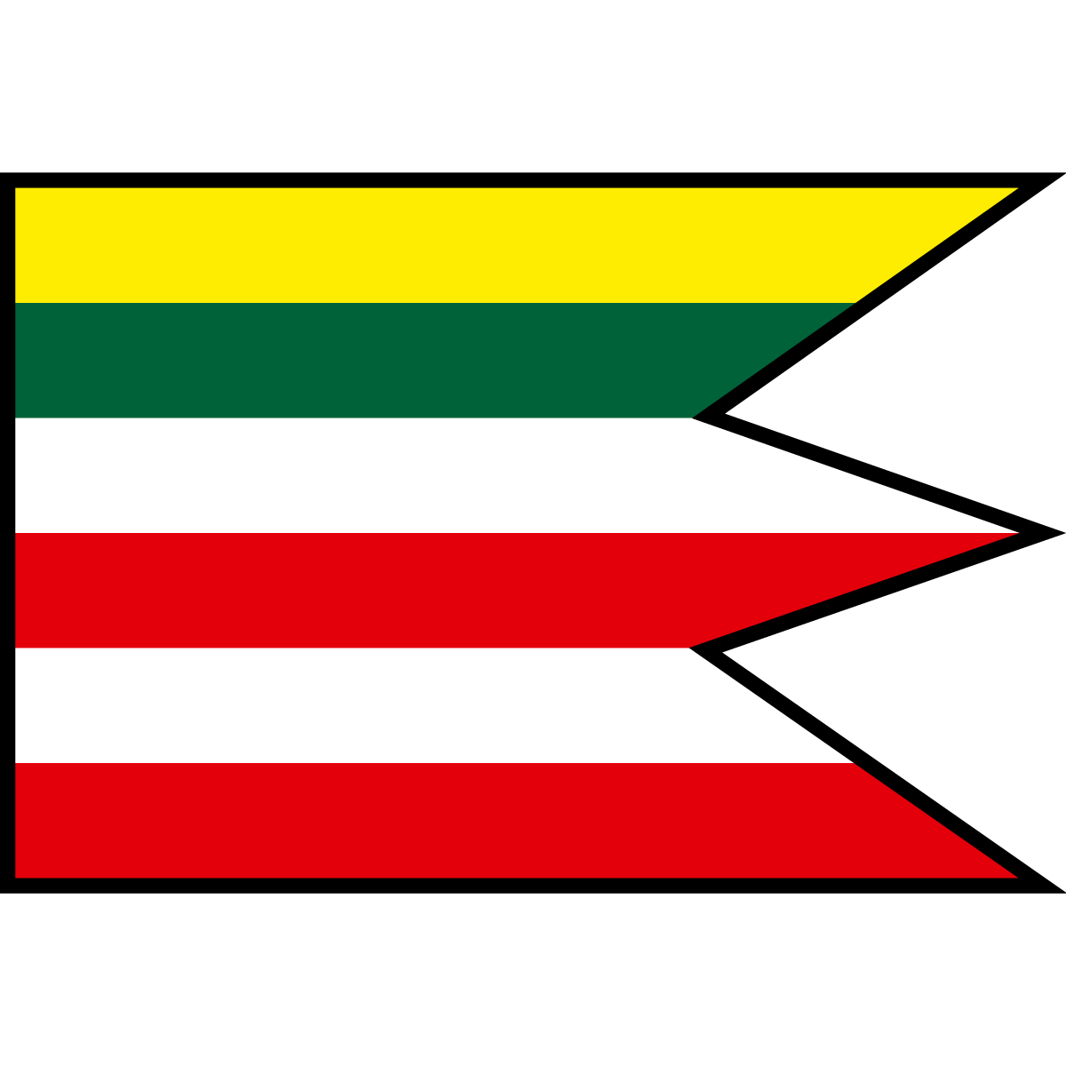 Flag of Hrnčiarske Zalužany, Region of Banská Bystrica