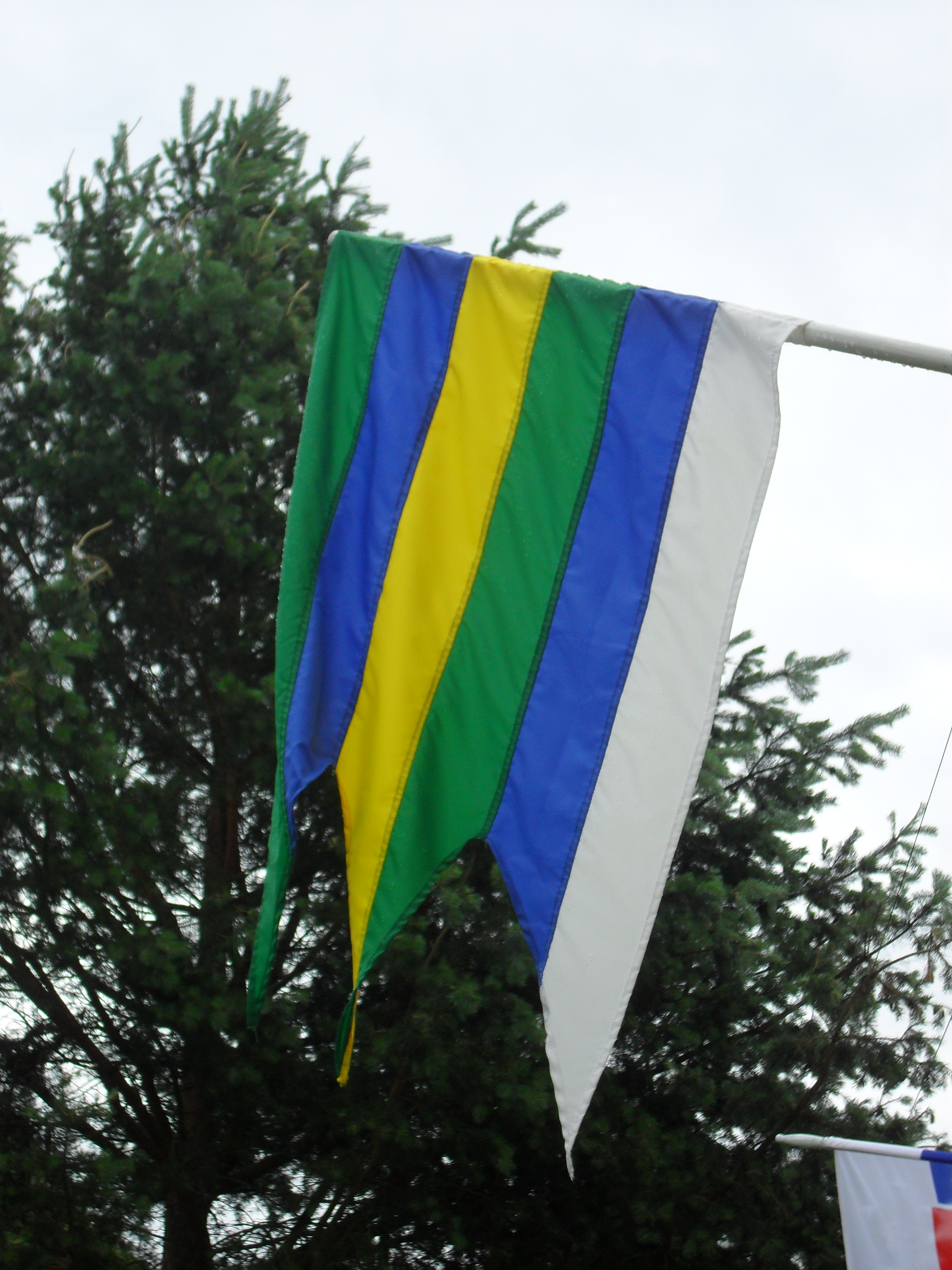 Flag of Hucín, Region of Banská Bystrica