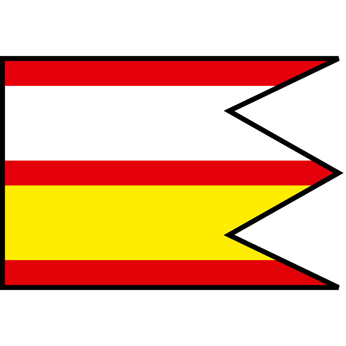 Flag of Hunkovce, Region of Prešov