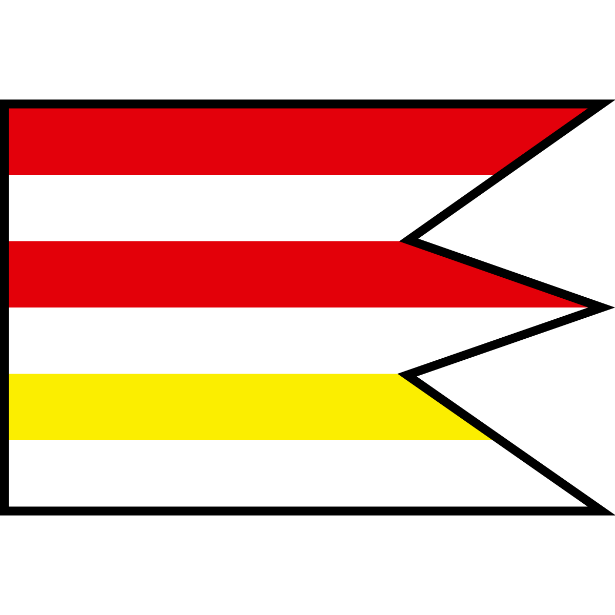 Flag of Hutka, Region of Prešov