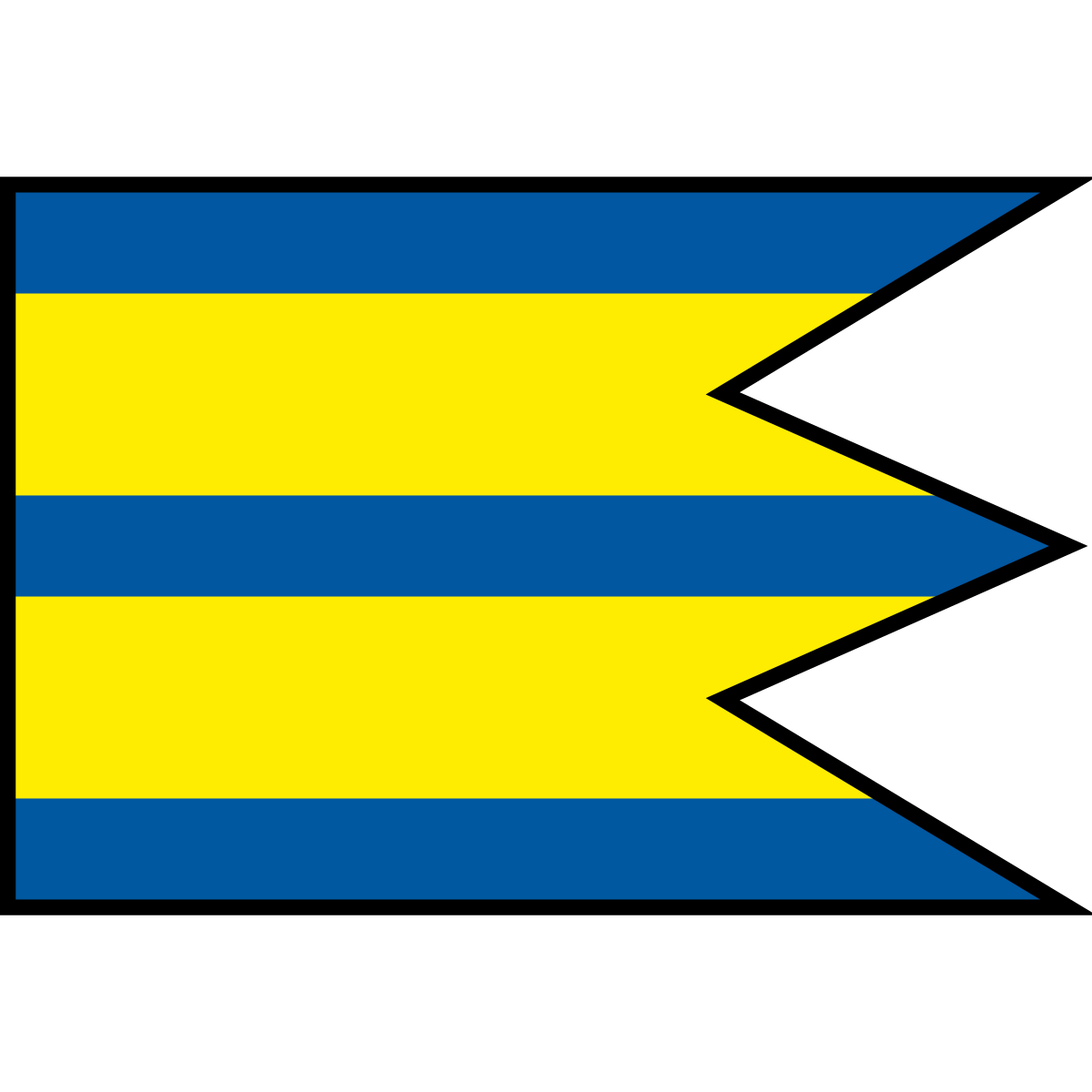 Flag of Hybe, Region of Žilina