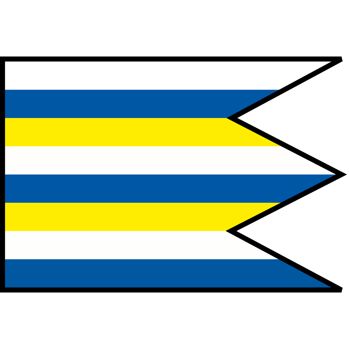 Flag of Jakubany, Region of Prešov