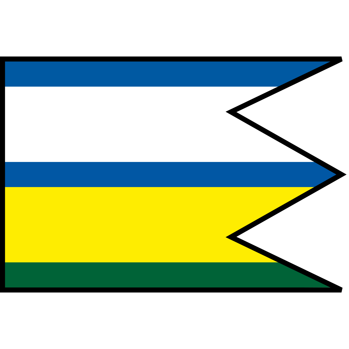Flag of Jakubova Voľa, Region of Prešov