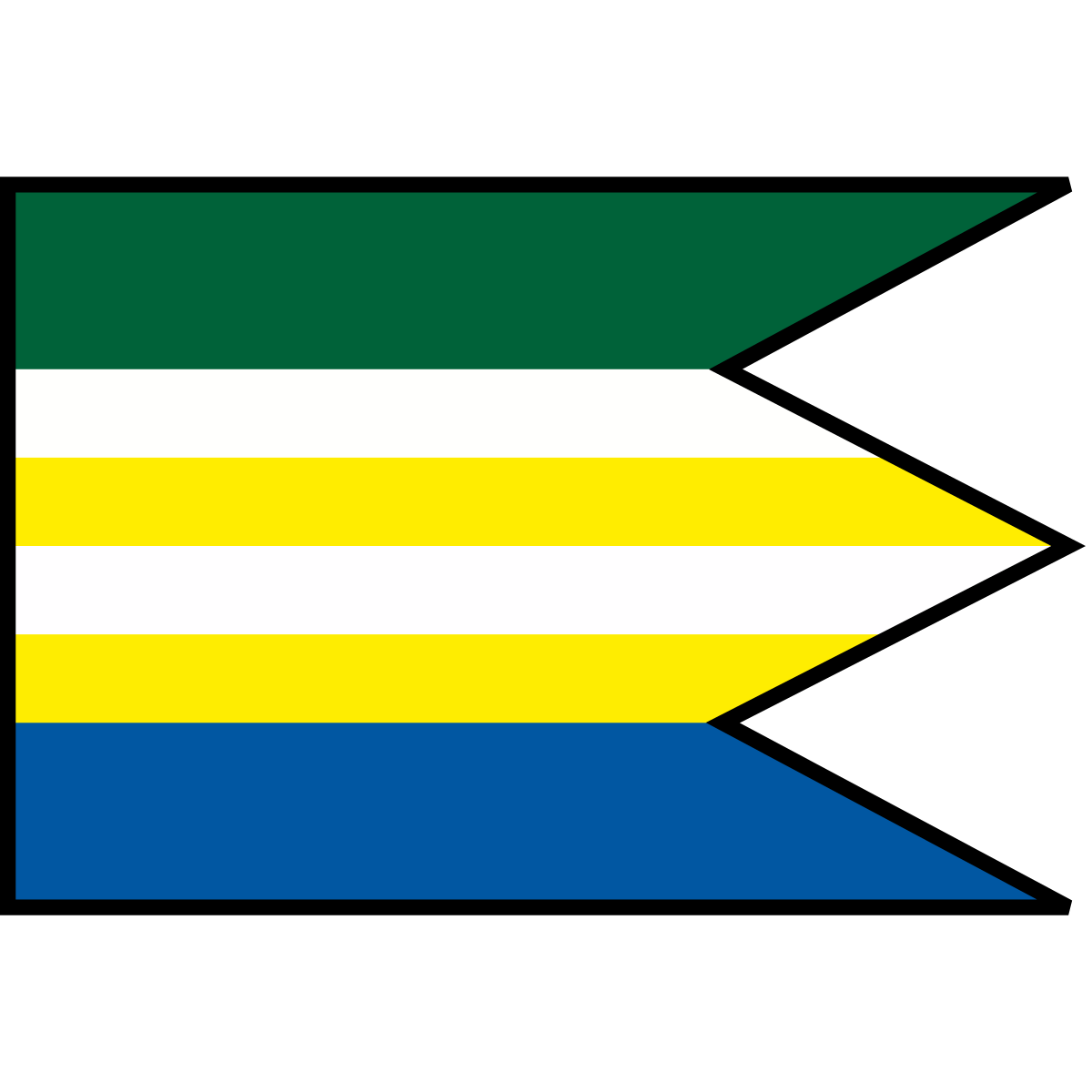 Flag of Jalová, Region of Prešov