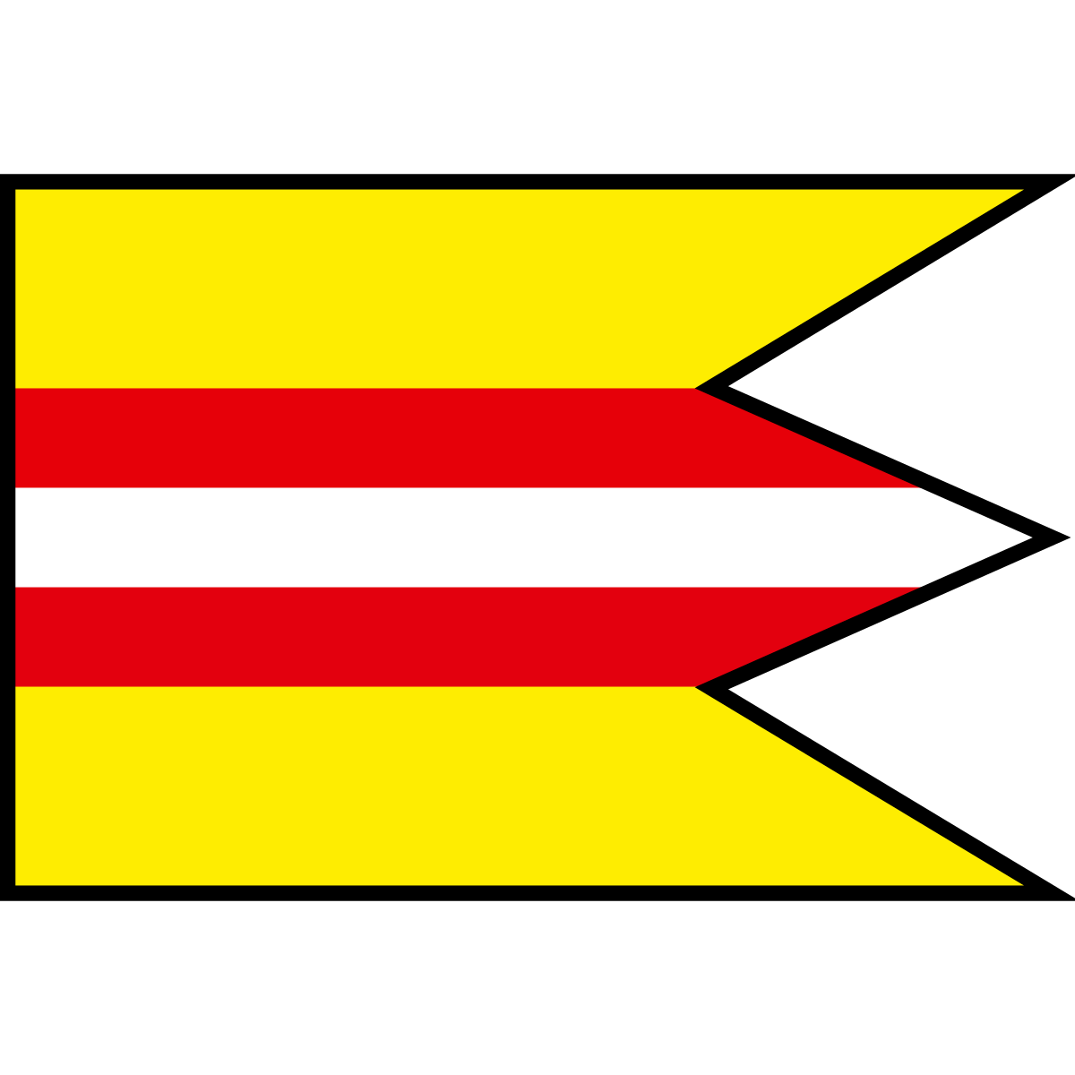 Flag of Jalšové, Region of Trnava