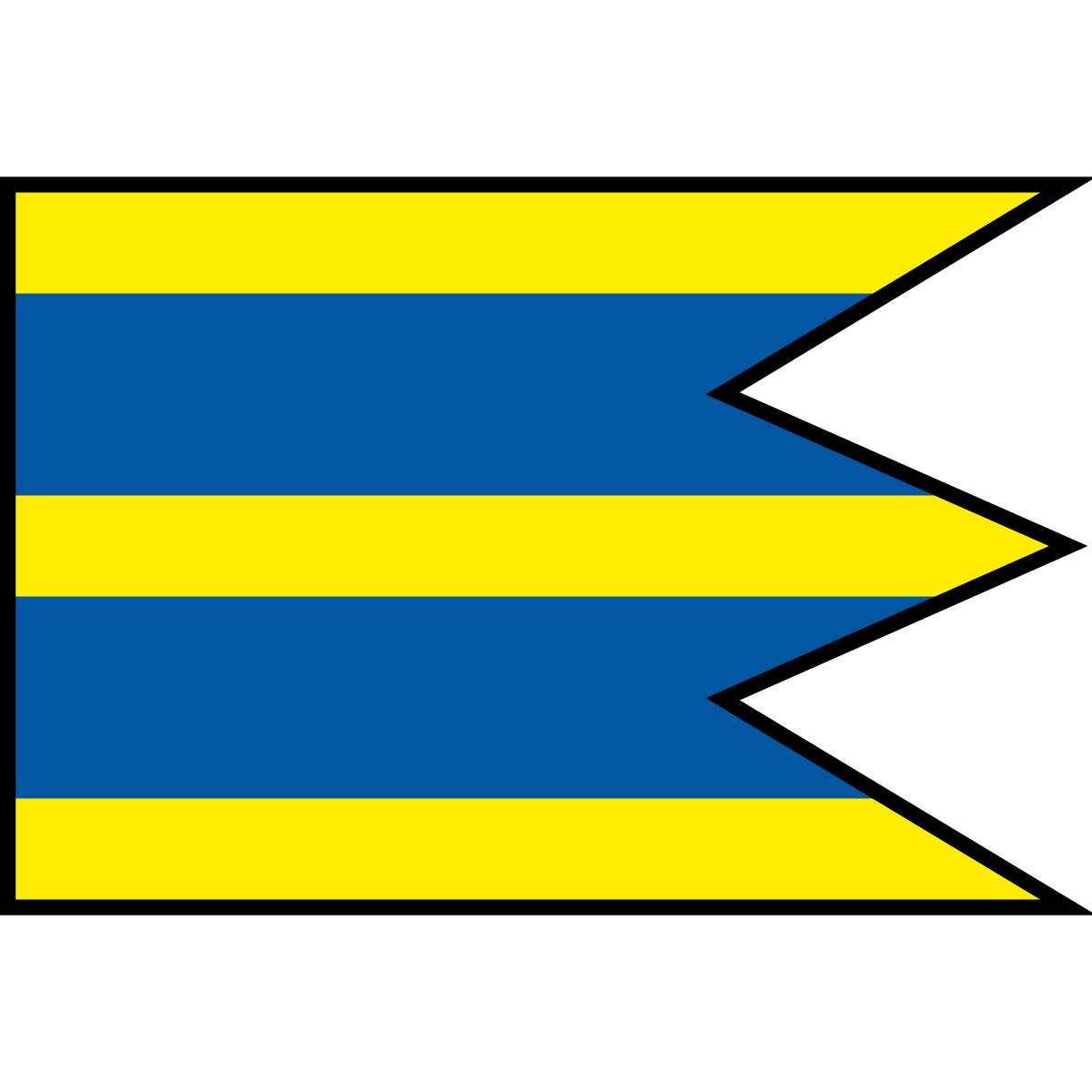 Flag of Jezersko, Region of Prešov
