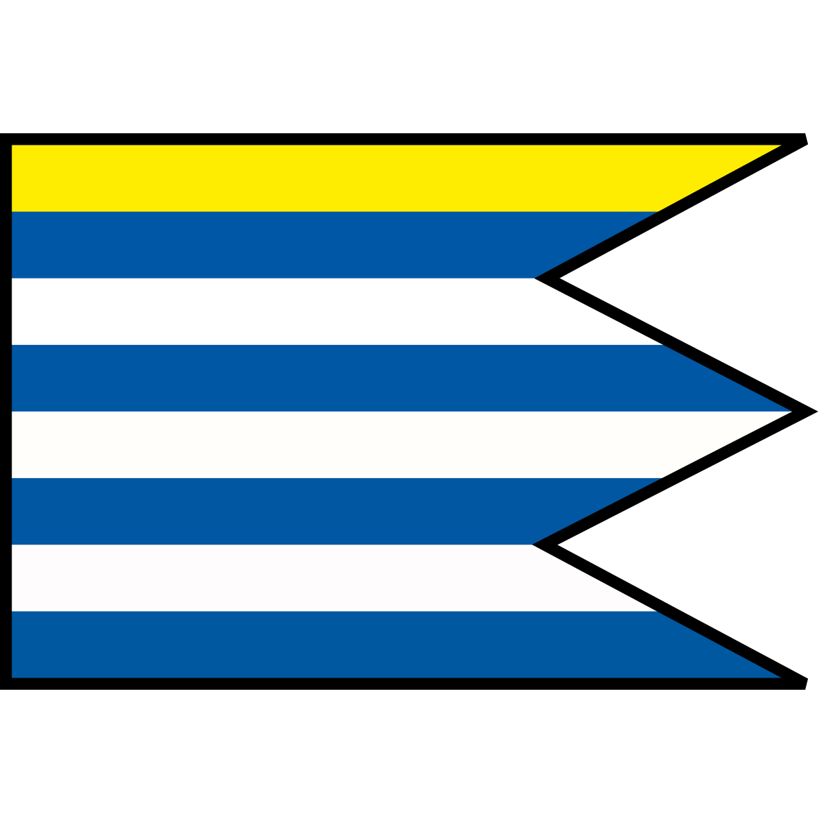 Flag of Kaľava, Region of Košice