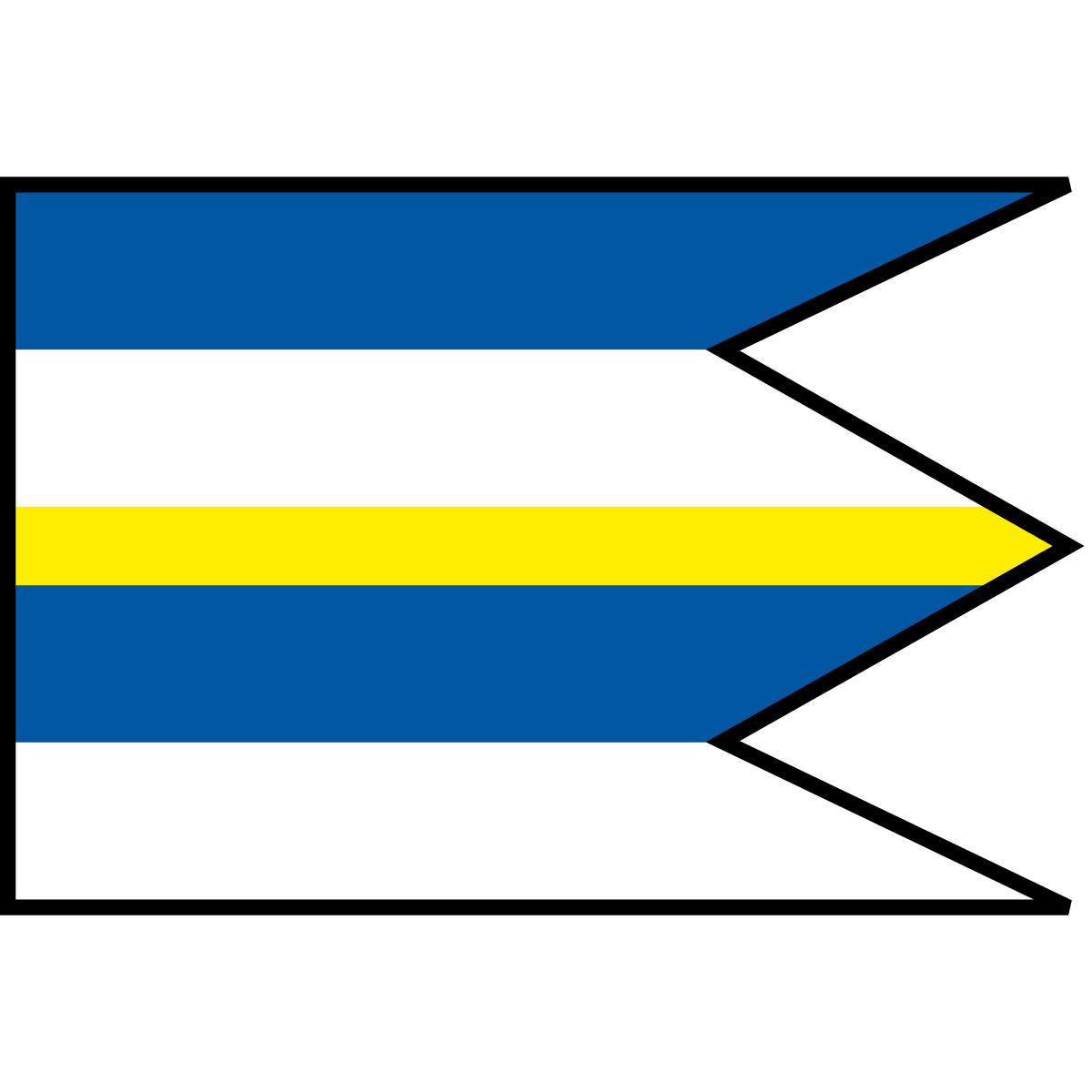 Flag of Kamienka, Region of Prešov
