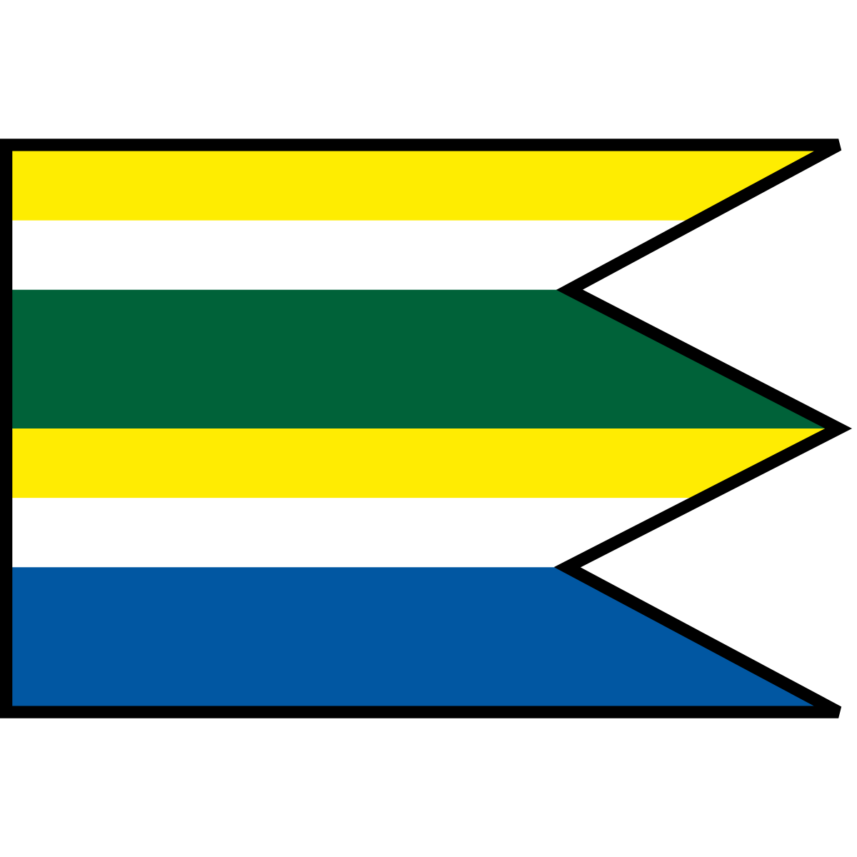 Flag of Kapušianske Kľačany, Region of Košice