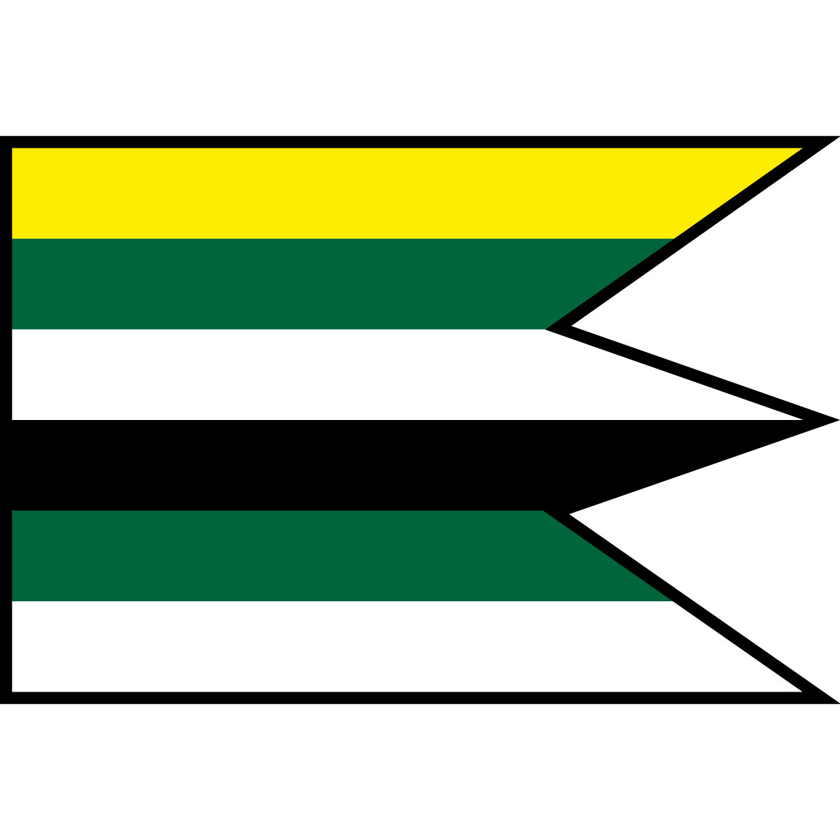 Flag of Kladzany, Region of Prešov