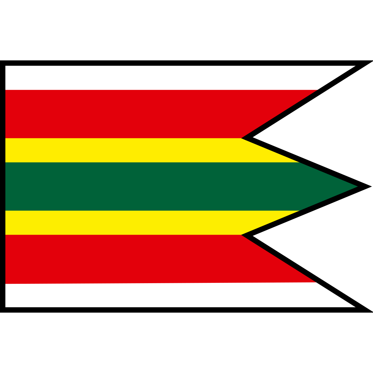 Flag of Kľúčovec, Region of Trnava