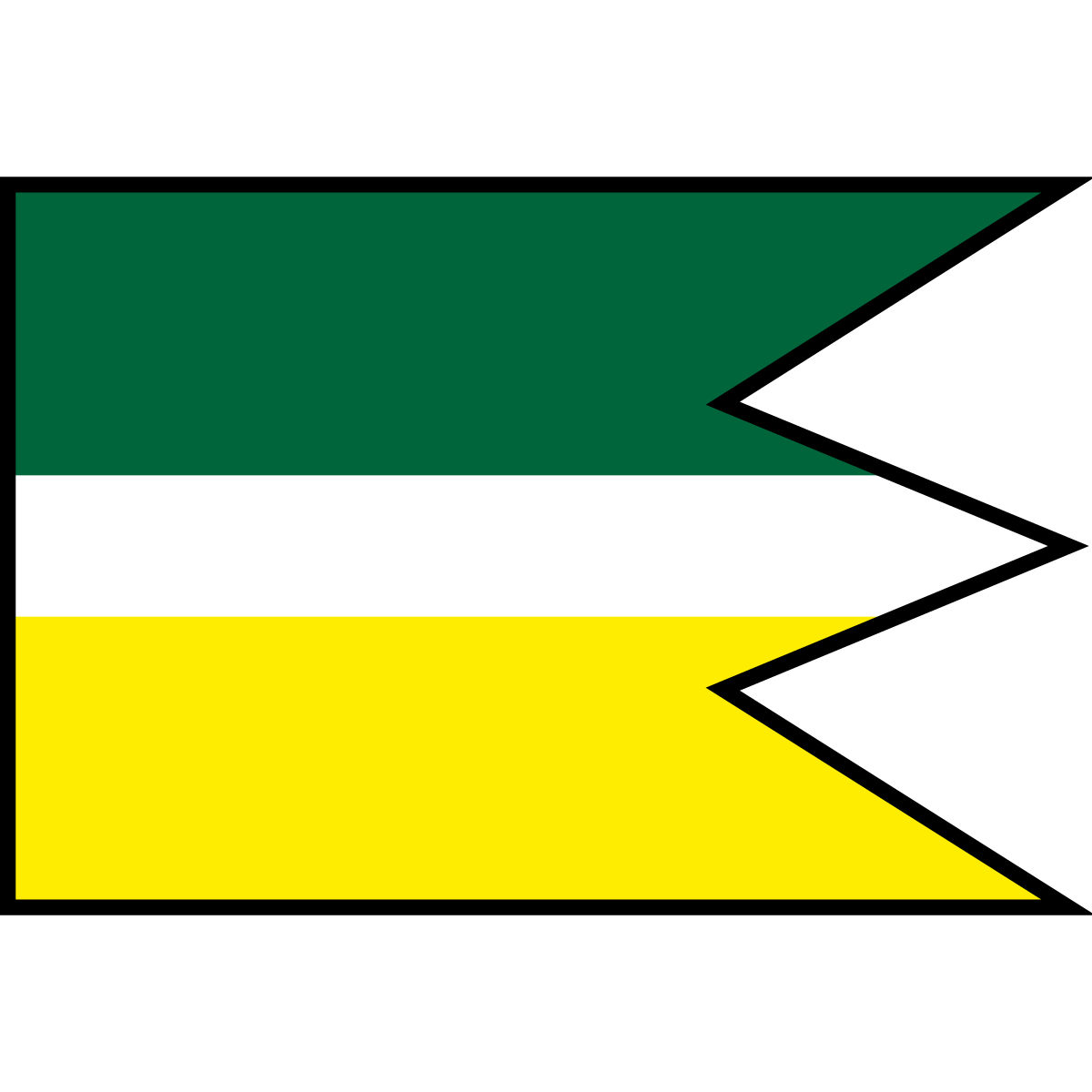 Flag of Kočovce, Region of Trenčín