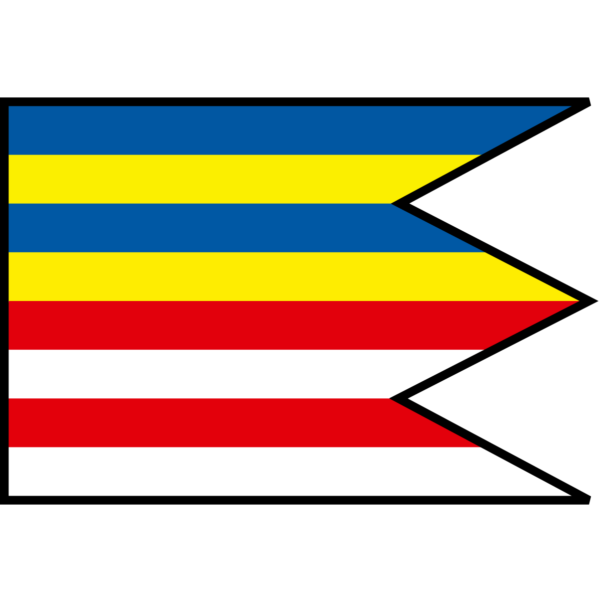 Flag of Košické Oľšany, Region of Košice