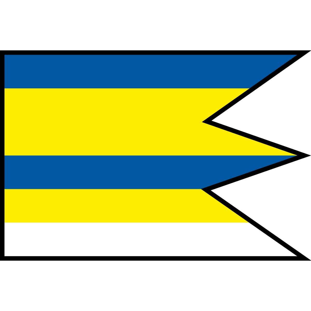 Flag of Kožuchov, Region of Košice