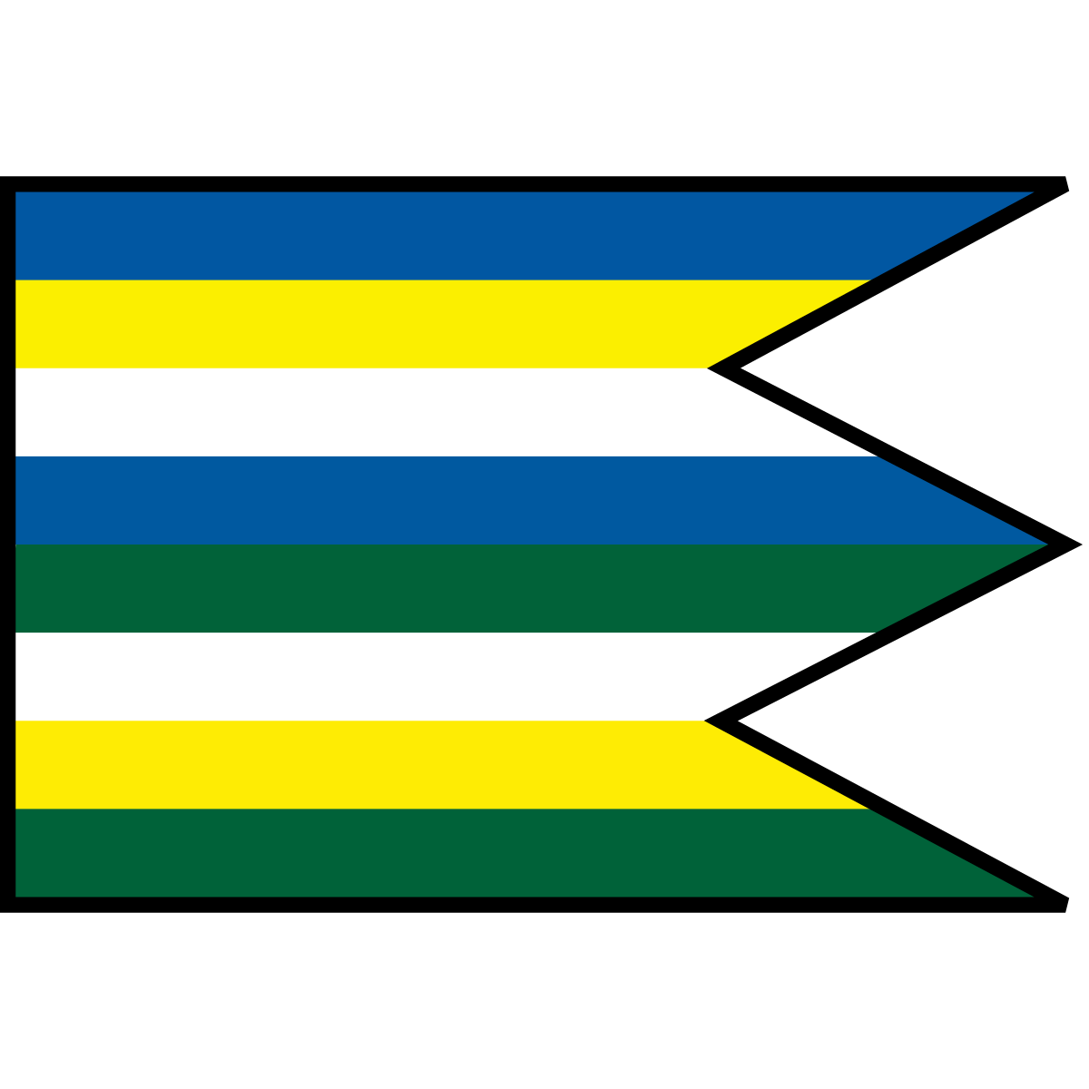 Flag of Krajné Čierno, Region of Prešov