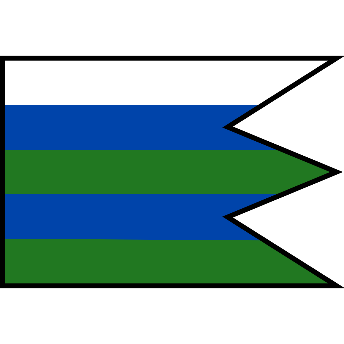 Flag of Kráľova Lehota, Region of Žilina